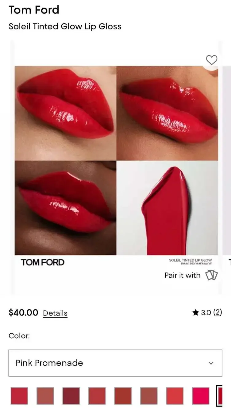 Tom Ford Soleil Tinted Lip Glow in 08 Pink Promenade